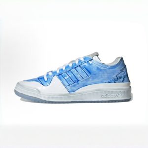 adidas originals FORUM Low 皮革 潮流百搭 休闲 低帮 板鞋 男女同款 白蓝扎染 特殊鞋盒