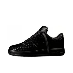 Nike x LOUIS VUITTON Air Force 1 百搭舒适简约 低帮 板鞋 男女同款 黑色