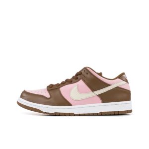 Nike Dunk SB Stussy Cherry 皮革 低帮 板鞋 男款 粉棕